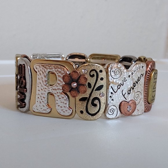 Love Forever Mother Metal Stretch Bracelet - Picture 7 of 14